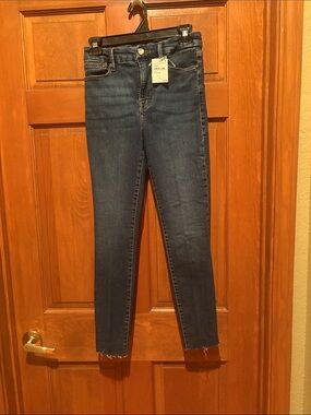 Good American Dark Blue High-Rise Skinny Jeans